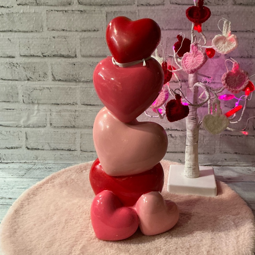BELLA LUX 14”H Stacked Hearts Valentine Decor - Picture 5 of 7